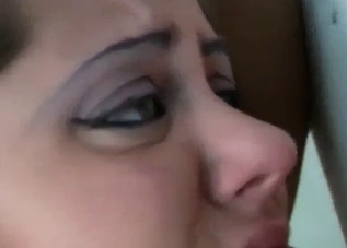 Stunning brunette in amateur incest fuck