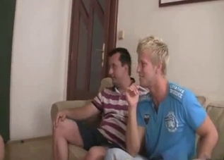 Blondes are playing with each other